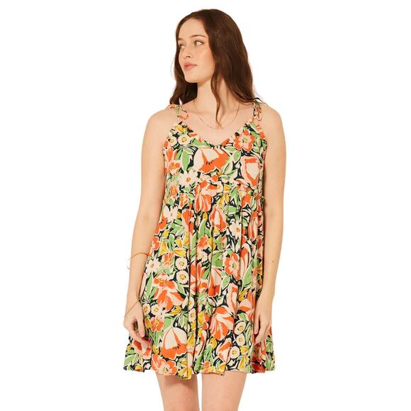 Patrons of Peace Dresses & Skirts - Patrons of Peace Dress Womens Small Colorful Floral Mini Babydoll Malibu Boho